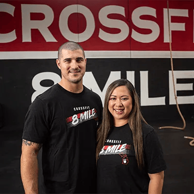 Nick and Monica owners of CrossFit 8 Mile